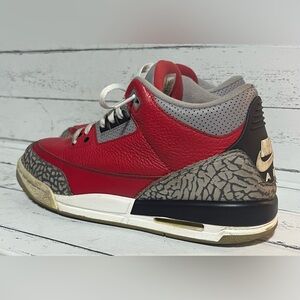 Air Jordan 3 Red Cement GS 7Y Fire Red CQ0488-600 Youth
